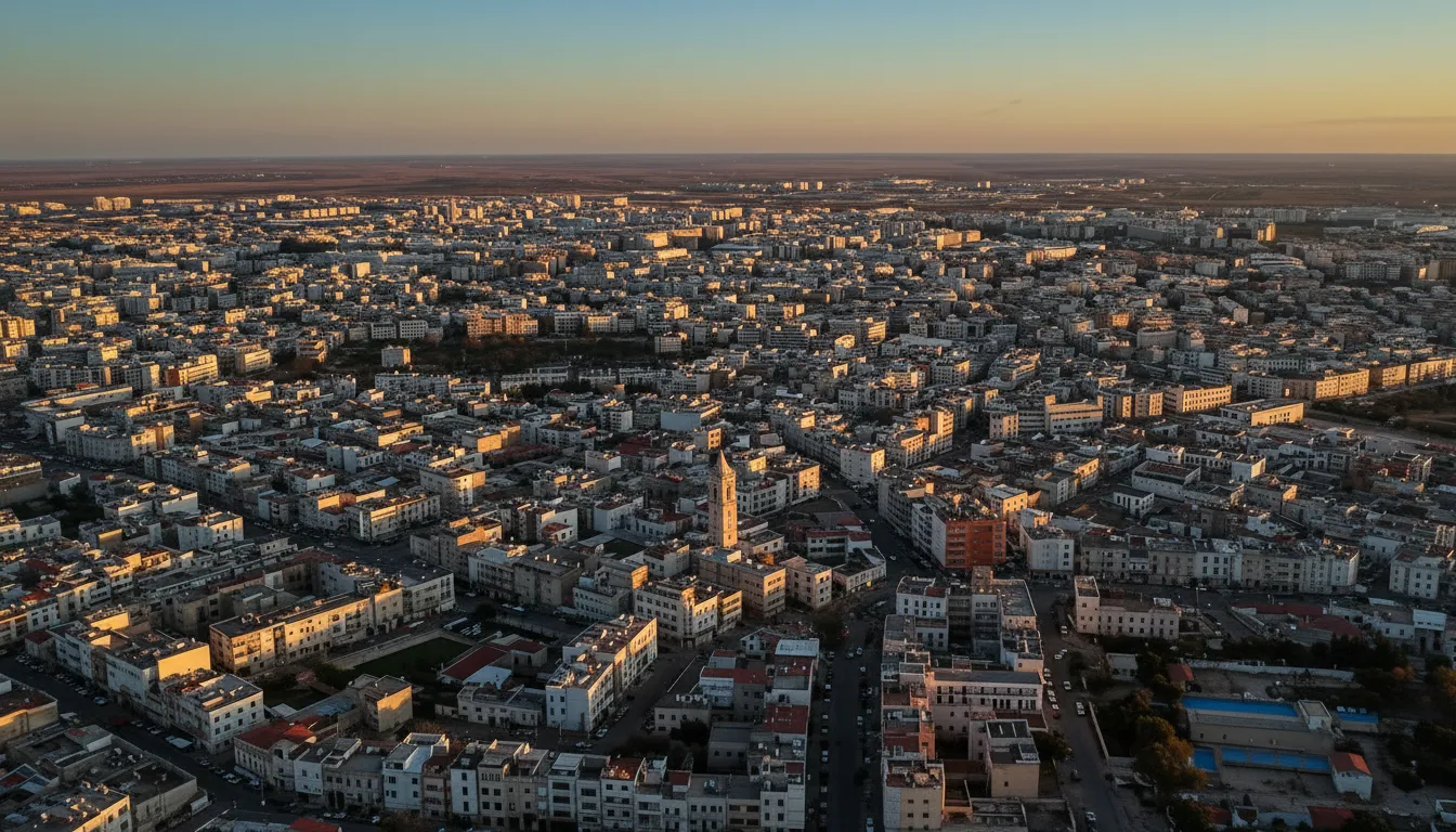 Vue de Constantine, Algérie